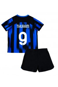 Inter Milan Marcus Thuram #9 Jalkapallovaatteet Lasten Kotipeliasu 2023-24 Lyhythihainen (+ Lyhyet housut)